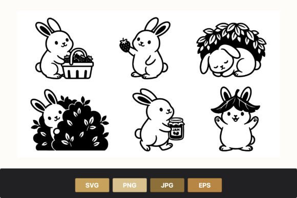 Cartoon Bunnies with Strawberries Embroidery Review