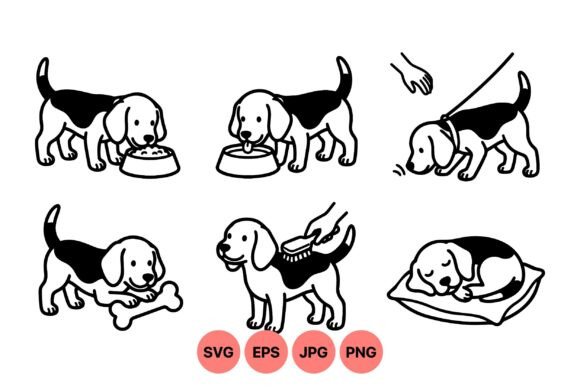 Cute Beagle Puppy Svg Clipart for Branding and Marketing