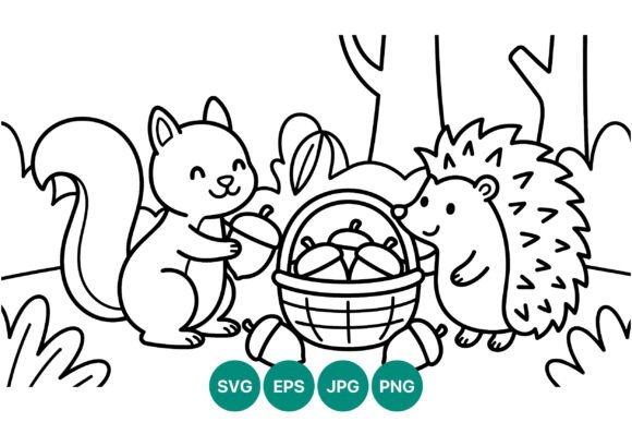 Cute Squirrel and Hedgehog Forest Line Review