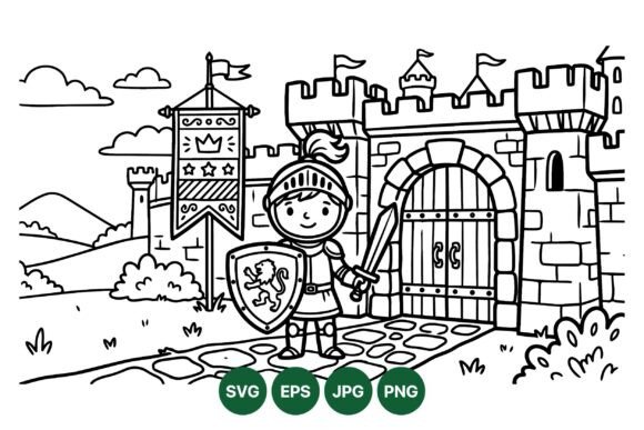 Medieval Knight Castle Clipart Review