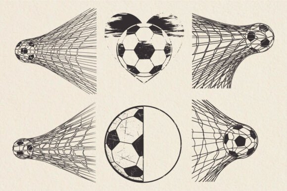 Soccer Goal Net SVG Bundle for Crafts and Graphics