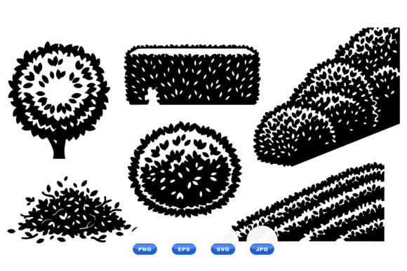 Topiary Garden Clipart Pack for Crafts and Graphics